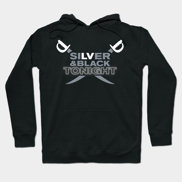 Silver and Black TONIGHT Hoodie by silverandblacktooday